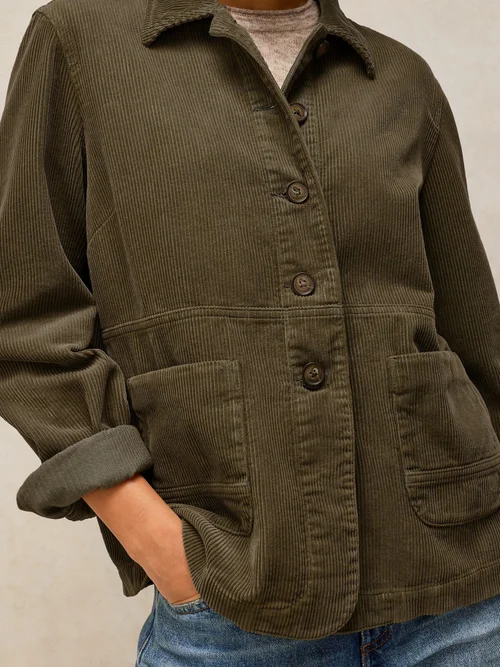 Kordjacke Carrie - Khaki Grn - 52/R Bild 3