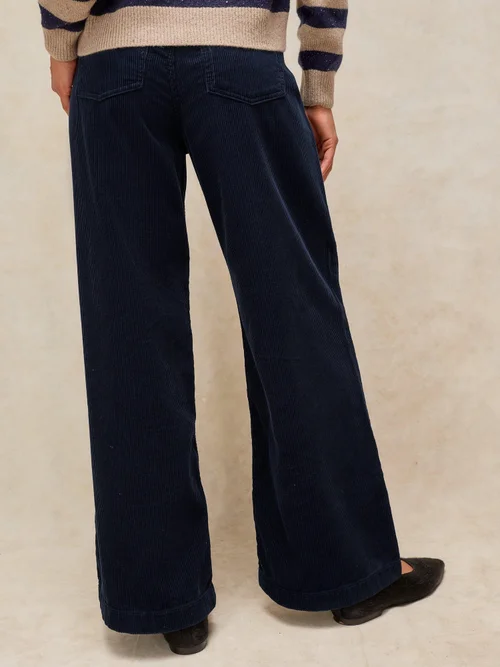 Kordhose Ayla mit weitem Bein - Dark Navy - 52/R Bild 4