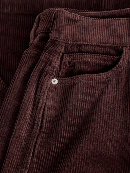 Kordhose Ayla mit weitem Bein - Dk Brown - 52/R Bild 2