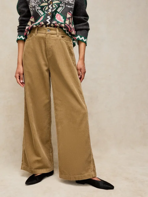 Kordhose Ayla mit weitem Bein - Lgt Green - 52/R Bild 3