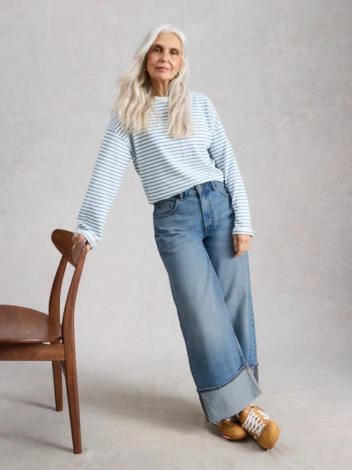 Jeans Bailey mit Umschlag - Mid Denim - 52/R Bild 1