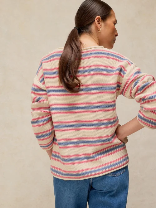 Gestreifter Pullover Gigi - Ivory Mlt - 48 Bild 4