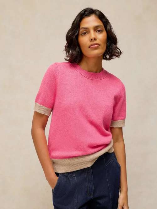 Strick-T-Shirt Sansa - Pink Mlt - 44 Bild 3
