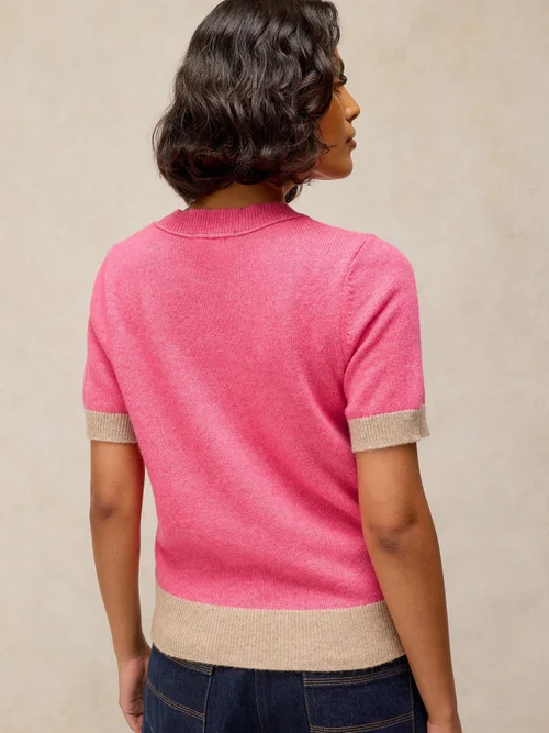 Strick-T-Shirt Sansa - Pink Mlt - 44 Bild 4