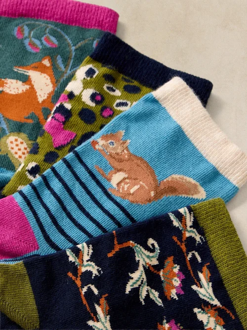 4-er Pack Socken Gartentiere - Green Mlt - 39-41 Bild 3