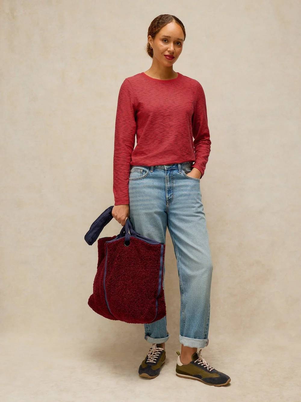 Longsleeve Clara mit Struktur - Pink Mlt - 52 Bild 1