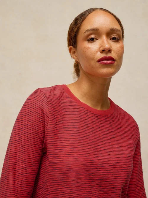 Longsleeve Clara mit Struktur - Pink Mlt - 52 Bild 3
