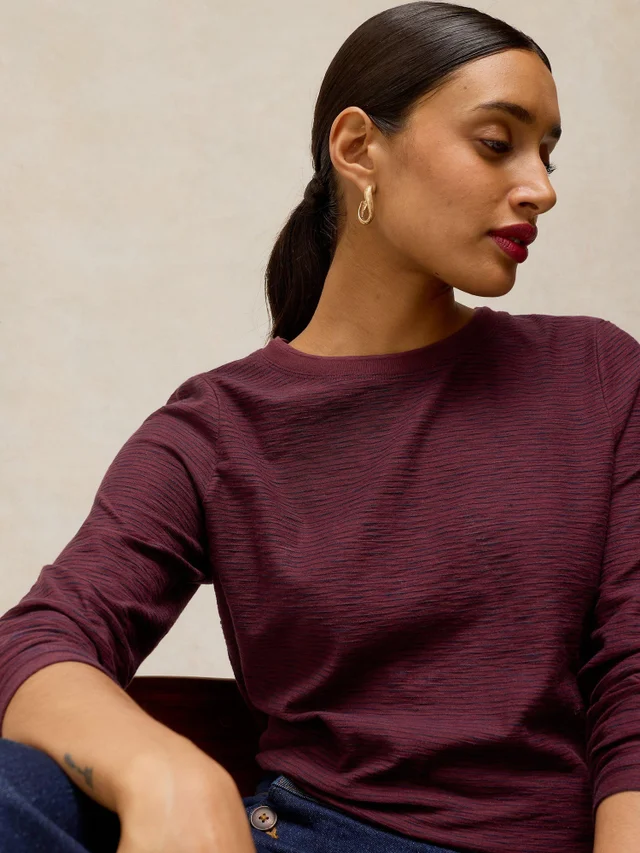 Gestreiftes Langarmshirt Clara