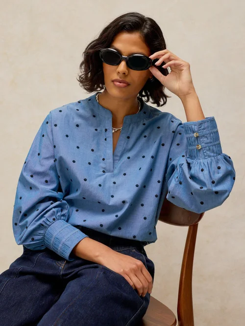 Überzieh-Shirt Raya - Blue Mlt - 44/R Bild 2
