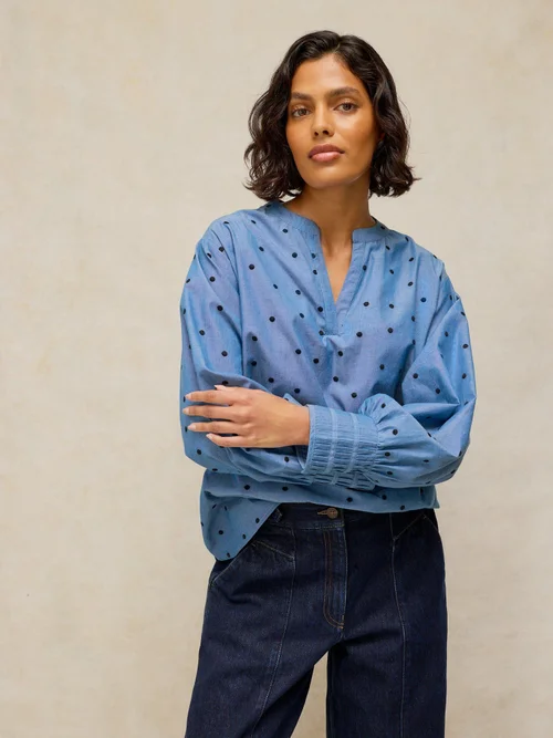Überzieh-Shirt Raya - Blue Mlt - 44/R Bild 3