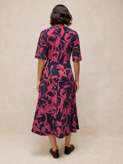 Faltenkleid Pelly - Navy Multi - 48/R Bild 4