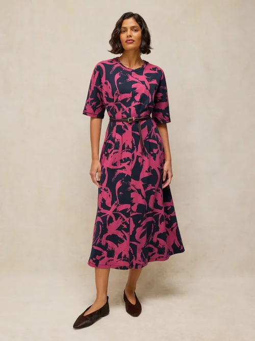 Faltenkleid Pelly - Navy Multi - 48/R Bild 1
