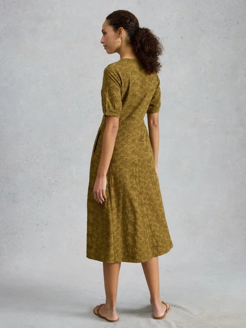 Besticktes Jerseykleid Megan - Khaki Grn - 52/R Bild 4