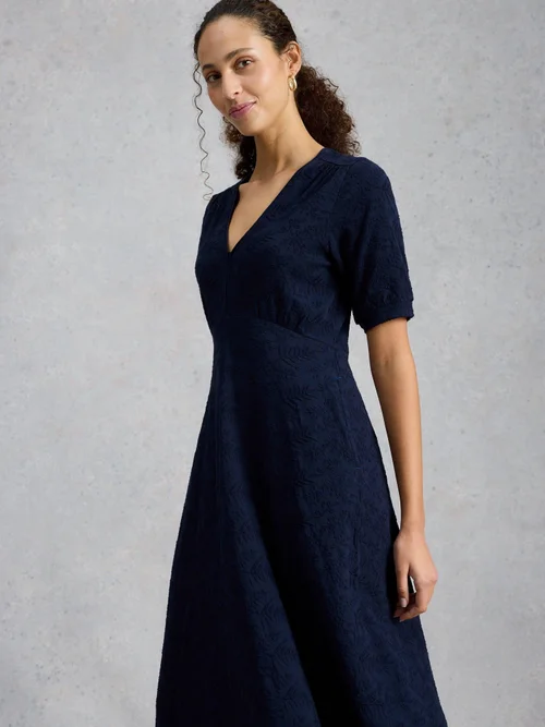 Besticktes Jerseykleid Megan - Mid Blue - 52/R Bild 3