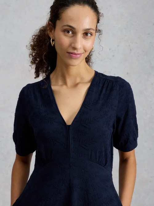 Besticktes Jerseykleid Megan - Mid Blue - 52/R Bild 2