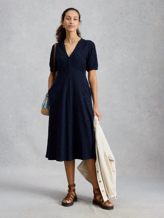 Besticktes Jerseykleid Megan