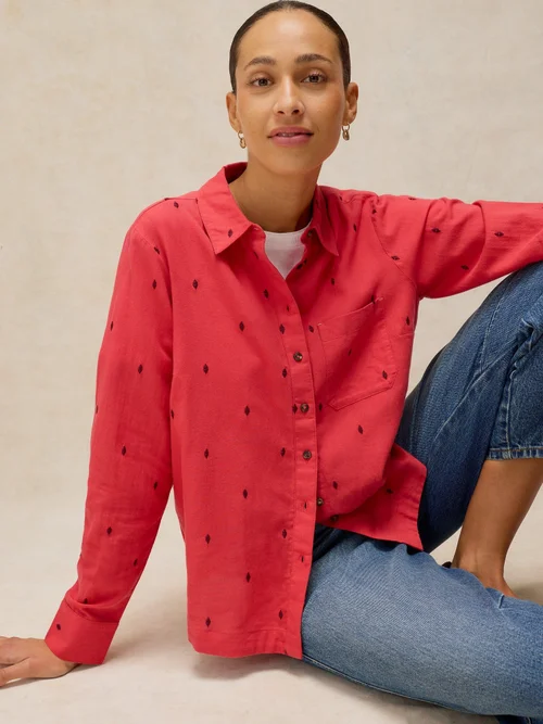 Bluse Libby aus Bio-Baumwolle - Brt Pink - 52 Bild 1