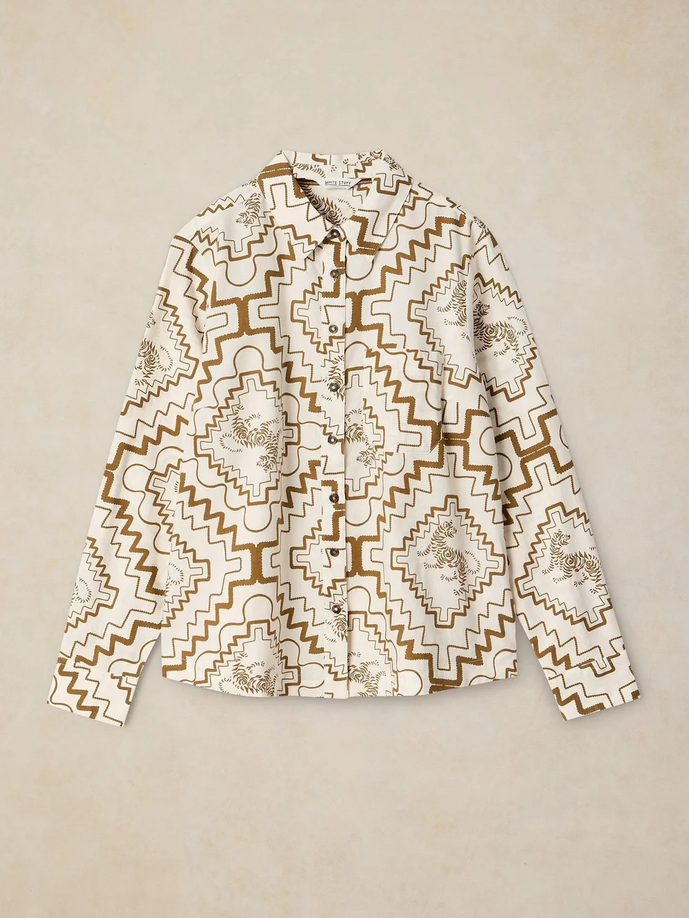 Bluse Libby aus Bio-Baumwolle - Ivory Pr - 52 Bild 1