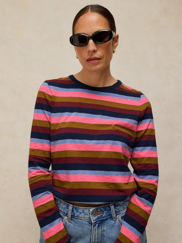 Gestreiftes Langarmshirt Clara