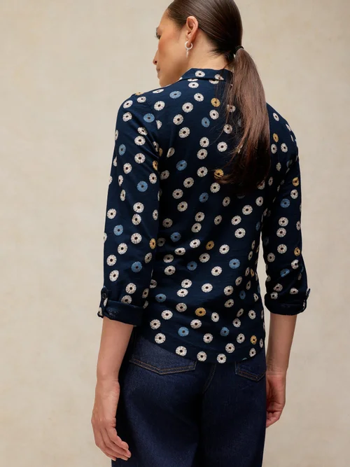 Jerseybluse Annie - Navy Pr - 52 Bild 4