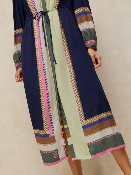 Midikleid Lana - Navy Pr - 52/R Bild 3