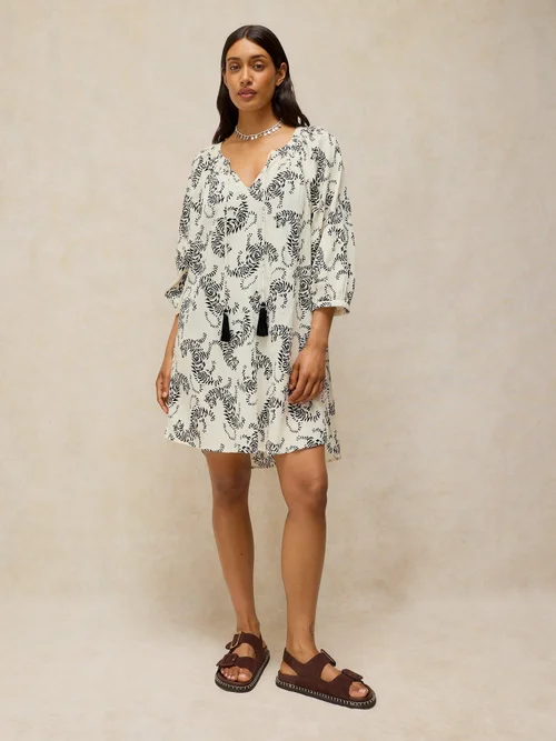 Strandkaftan Lottie - Ivory Pr - XXL Bild 3