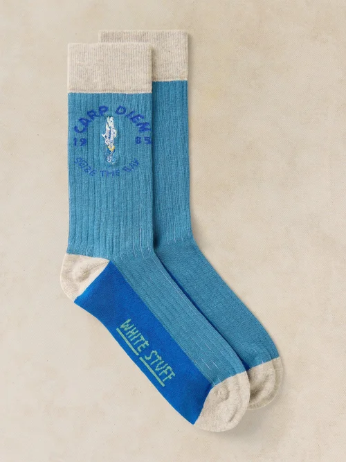 Socken Carpe Diem - Teal Mlt - 44-46 Bild 1