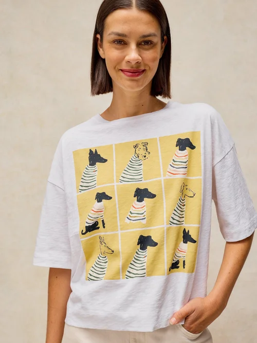 T-Shirt Katya mit Grafik - White Pr - 52 Bild 3