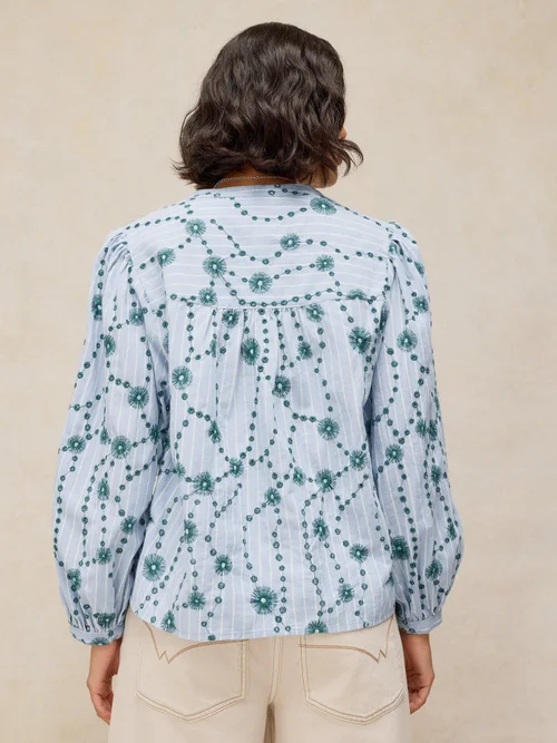 Bestickte Bluse Lana - Green Mlt - 52 Bild 4