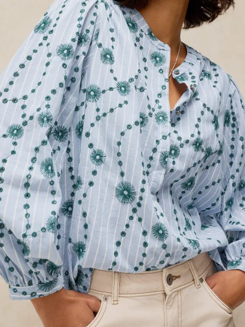 Bestickte Bluse Lana - Green Mlt - 52 Bild 3