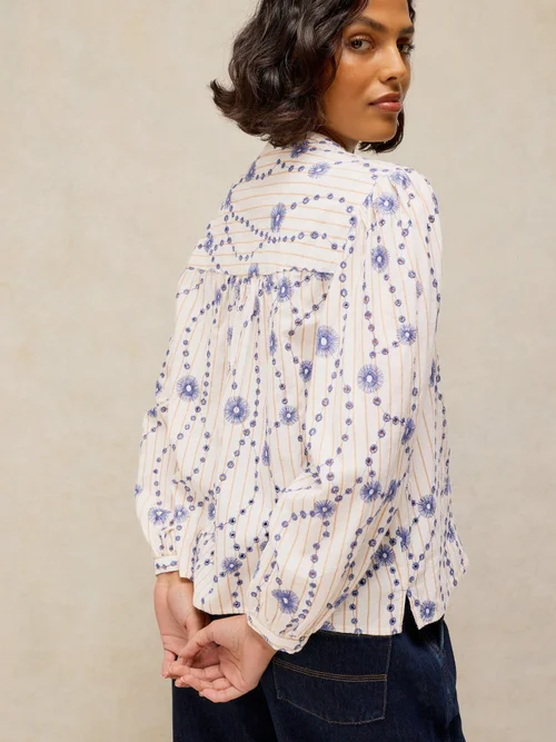 Bestickte Bluse Lana - Ivory Mlt - 52 Bild 4