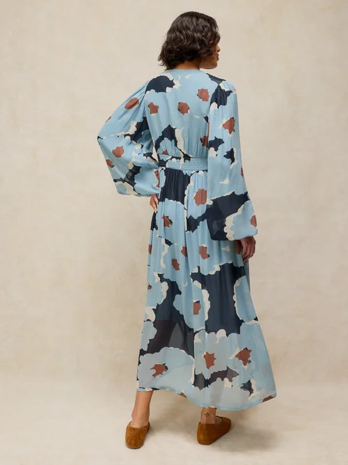 Midikleid Leela - Blue Mlt - 52/R Bild 4