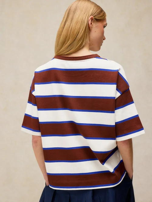 Gestreiftes T-Shirt Kat - Brown Mlt - 48 Bild 4