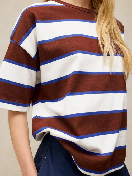 Gestreiftes T-Shirt Kat - Brown Mlt - 48 Bild 3