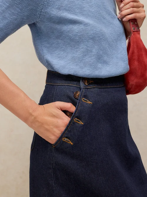 Jeansmaxirock Reese - Dk Denim - 44/R Bild 3