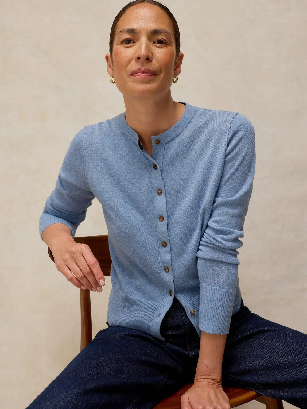 Cardigan Lois - Mid Blue - 50/R Bild 1