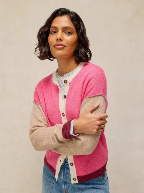 Cardigan Sansa Colour-Block - Pink Mlt - 52 Bild 3