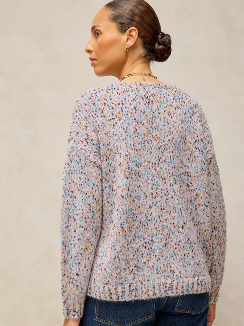 Pullover mit V-Ausschnitt - Lgt Nat - 50 Bild 4