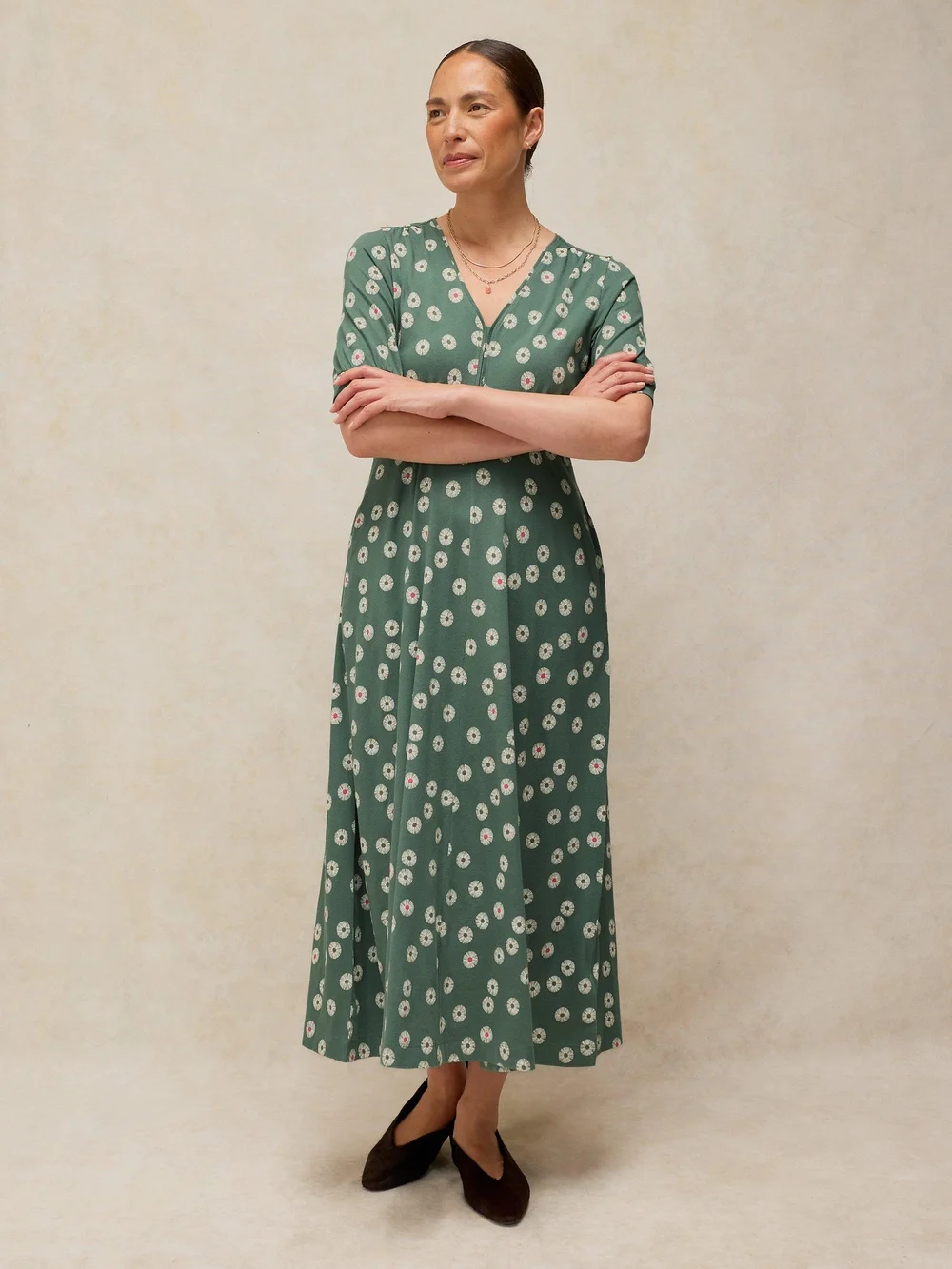Jerseykleid Megan - Green Pr - 50/R Bild 1