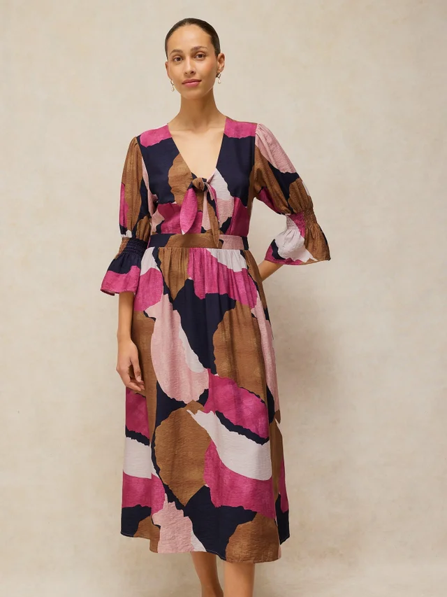 Kleid Maisie mit Knotendetail