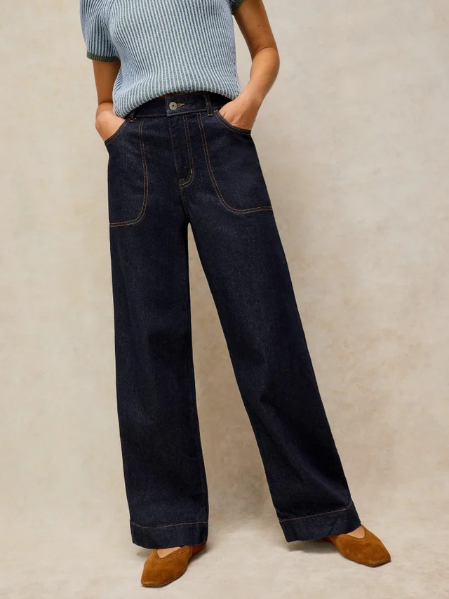 Jeans Tia mit weitem Bein