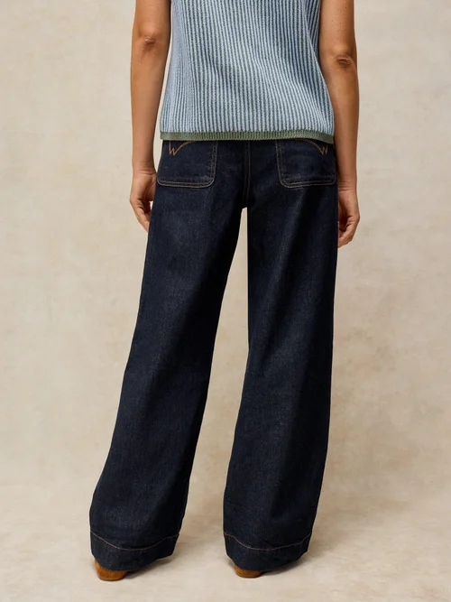 Jeans Tia mit weitem Bein - Dk Denim - 52/R Bild 4