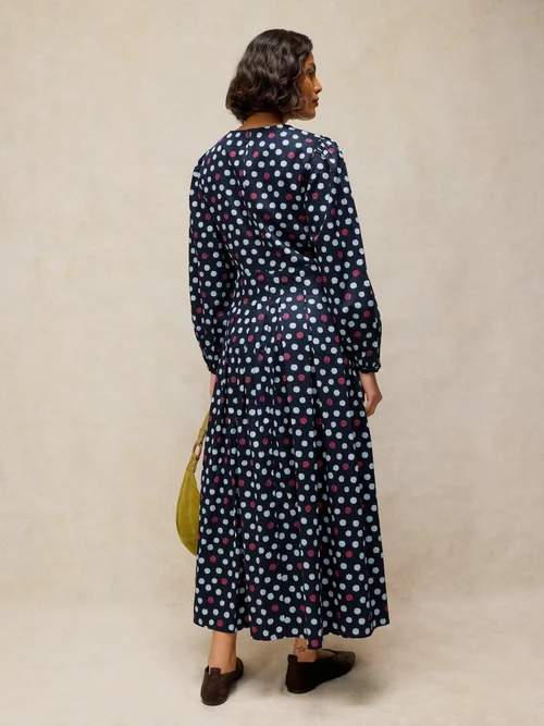 Faltenkleid Sierra - Navy Multi - 50/R Bild 4