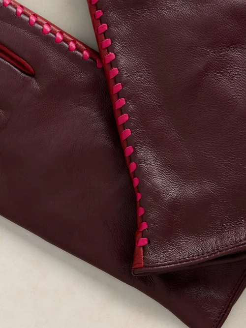 Lederhandschuhe Sasha - Plum Mlt - S/M Bild 2