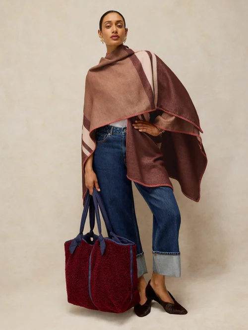 Poncho mit Streifen Bild 2