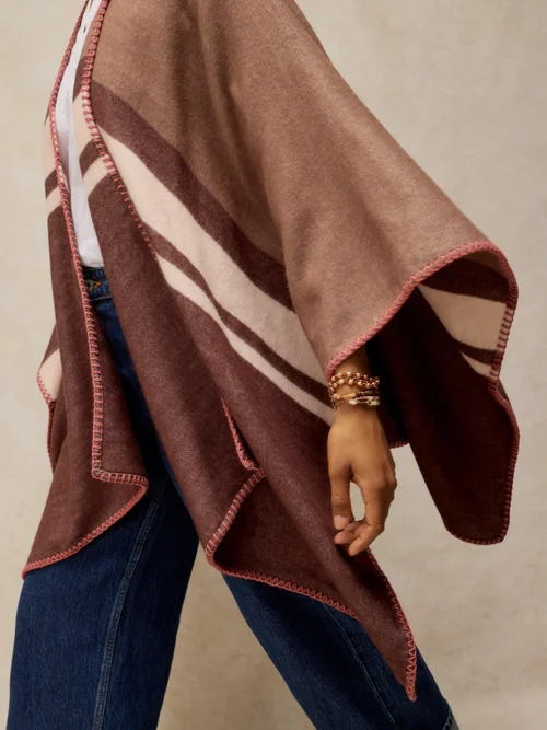Poncho mit Streifen Bild 3