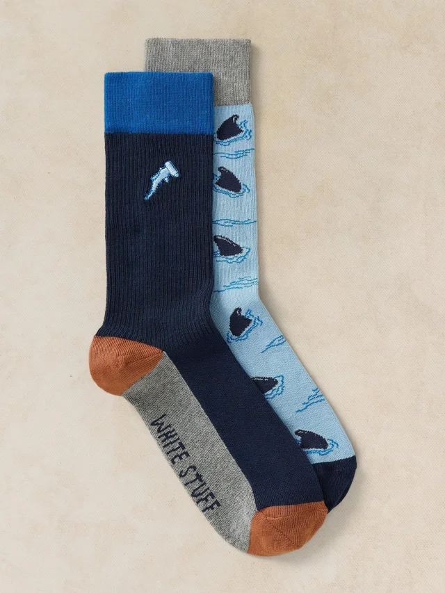 2-er Pack Socken Hai
