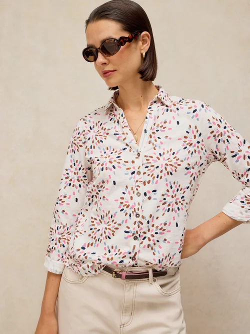 Jerseybluse Annie - White Pr - 46 Bild 1