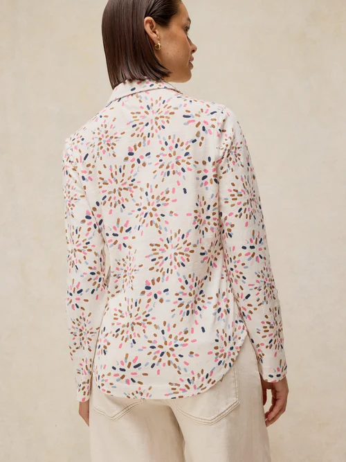Jerseybluse Annie - White Pr - 46 Bild 4