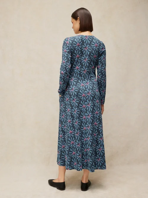 Kleid Reese mit Knopfleiste - Blue Pr - 52/R Bild 4